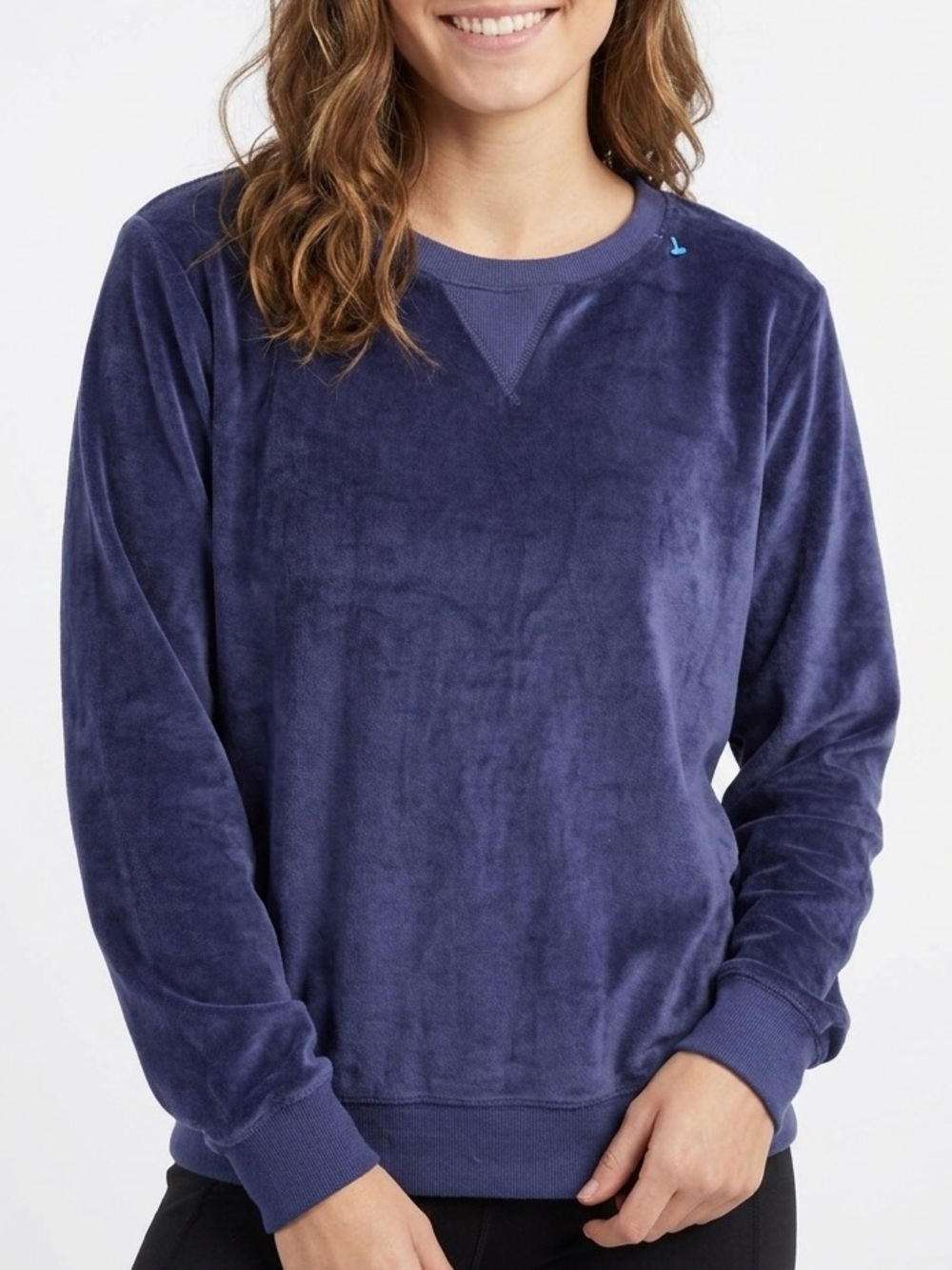 Honeydew Velvet Plush Pullover Sweatshirt Women’s XL Purple  Velour